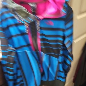 The North Face Pink and Black Jacket Size L